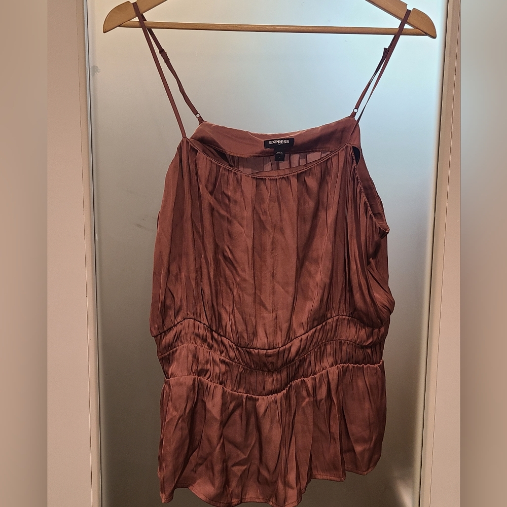 Express Women's Chocolate Brown Camisole
